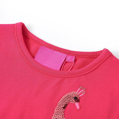 Kids' T-shirt with Long Sleeves Bright Pink 104