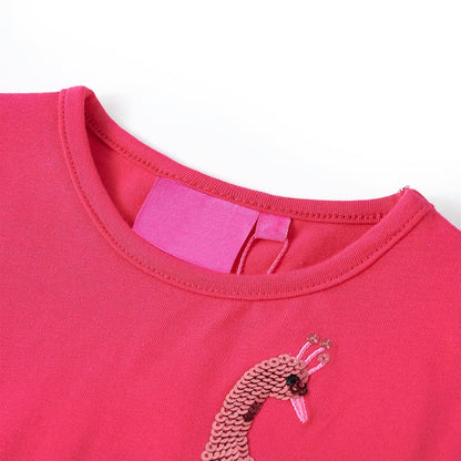 Kids' T-shirt with Long Sleeves Bright Pink 116