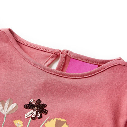 Kids' T-shirt with Long Sleeves Old Pink 116