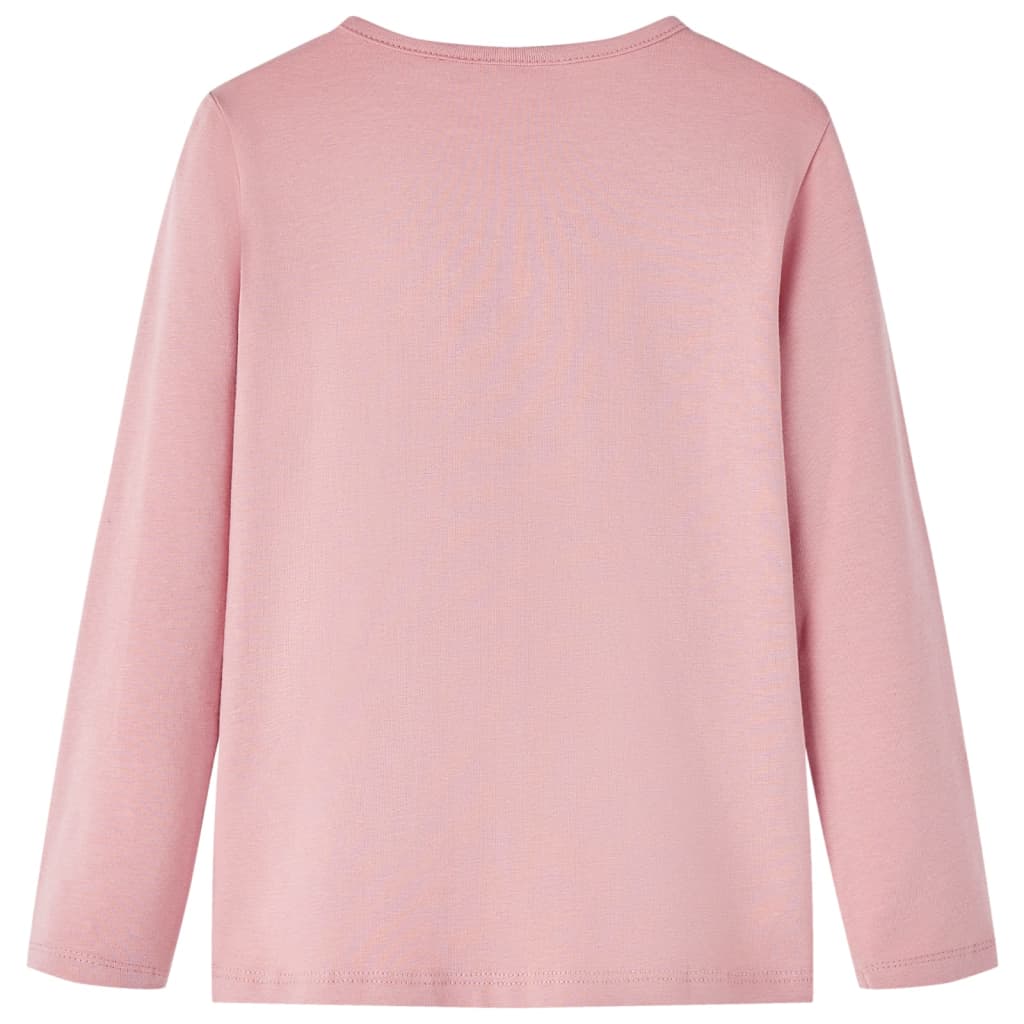 Kids' T-shirt with Long Sleeves Light Pink 104