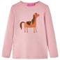 Kids' T-shirt with Long Sleeves Light Pink 128