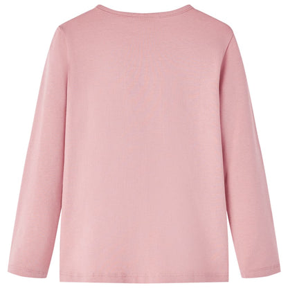 Kids' T-shirt with Long Sleeves Light Pink 128