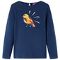 Kids' T-shirt with Long Sleeves Navy Blue 104