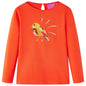 Kids' T-shirt with Long Sleeves Dark Orange 104