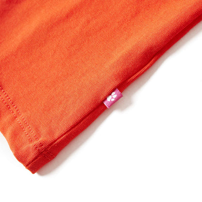 Kids' T-shirt with Long Sleeves Dark Orange 104