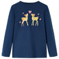 Kids' T-shirt with Long Sleeves Navy Blue 104