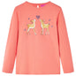 Kids' T-shirt with Long Sleeves Coral 92