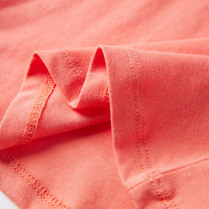 Kids' T-shirt with Long Sleeves Coral 116