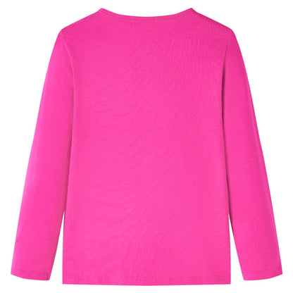 Kids' T-shirt with Long Sleeves Dark Pink 104