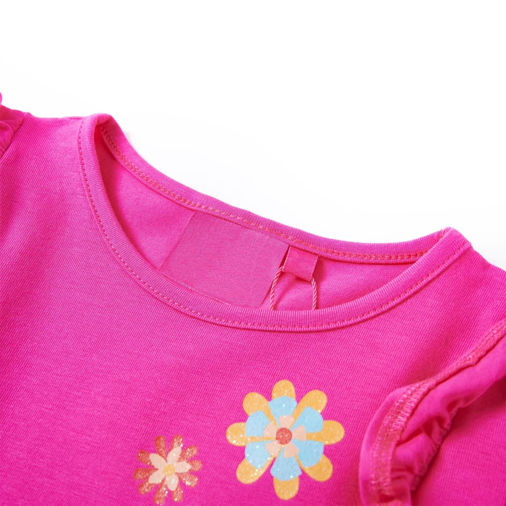 Kids' T-shirt with Long Sleeves Dark Pink 104