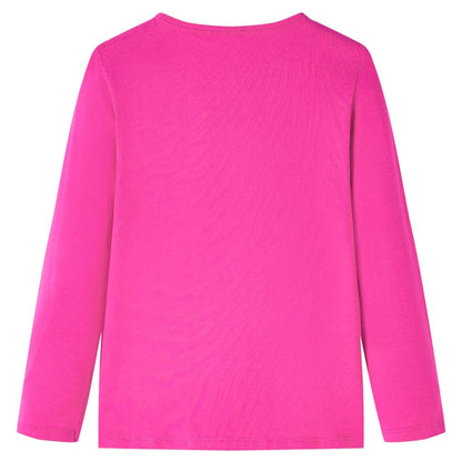 Kids' T-shirt with Long Sleeves Dark Pink 116