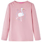 Kids' T-shirt with Long Sleeves Light Pink 92