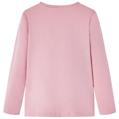 Kids' T-shirt with Long Sleeves Light Pink 92