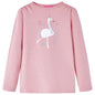 Kids' T-shirt with Long Sleeves Light Pink 128