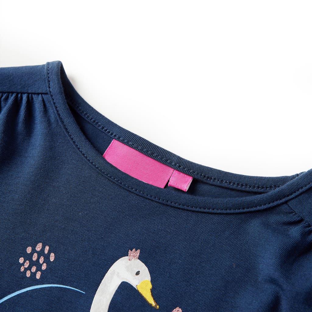 Kids' T-shirt with Long Sleeves Navy Blue 104