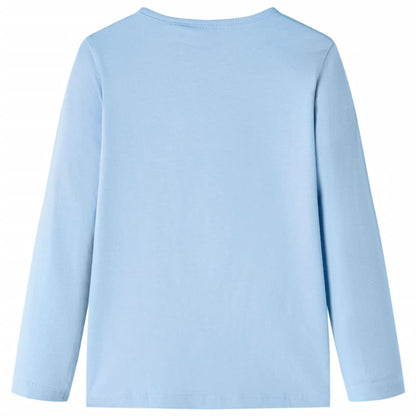 Kids' T-shirt with Long Sleeves Light Blue 92