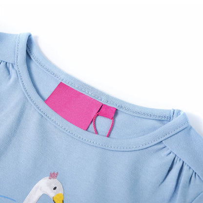 Kids' T-shirt with Long Sleeves Light Blue 92