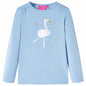 Kids' T-shirt with Long Sleeves Light Blue 128