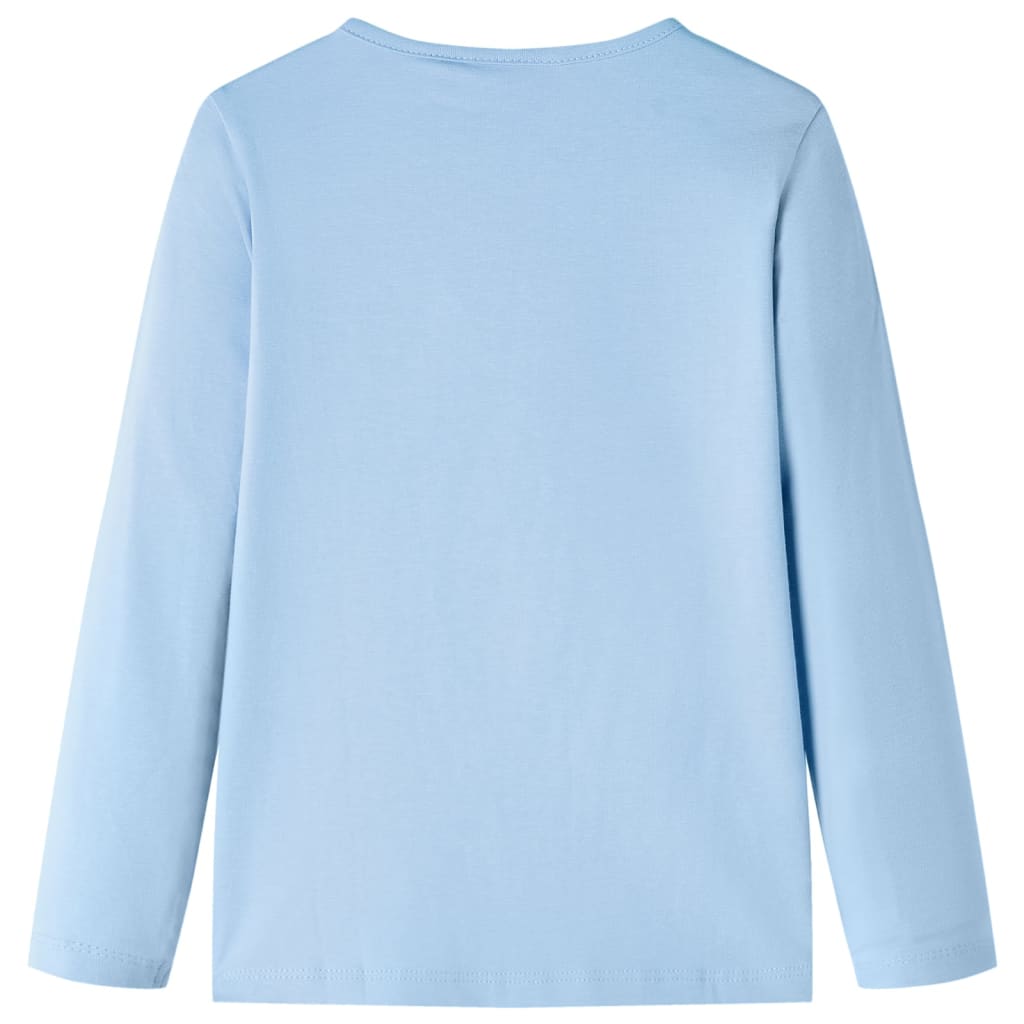 Kids' T-shirt with Long Sleeves Light Blue 128