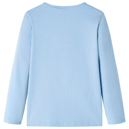 Kids' T-shirt with Long Sleeves Light Blue 128