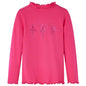 Kids' T-shirt with Long Sleeves Bright Pink 104