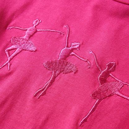 Kids' T-shirt with Long Sleeves Bright Pink 116