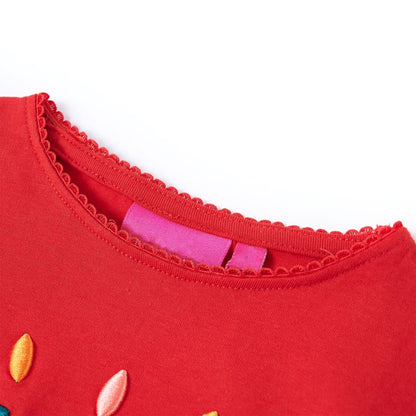 Kids' T-shirt with Long Sleeves Red 92