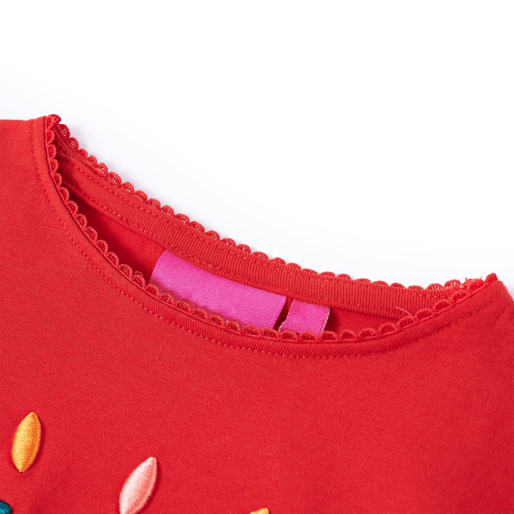 Kids' T-shirt with Long Sleeves Red 104