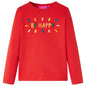 Kids' T-shirt with Long Sleeves Red 128