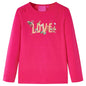 Kids' T-shirt with Long Sleeves Bright Pink 116