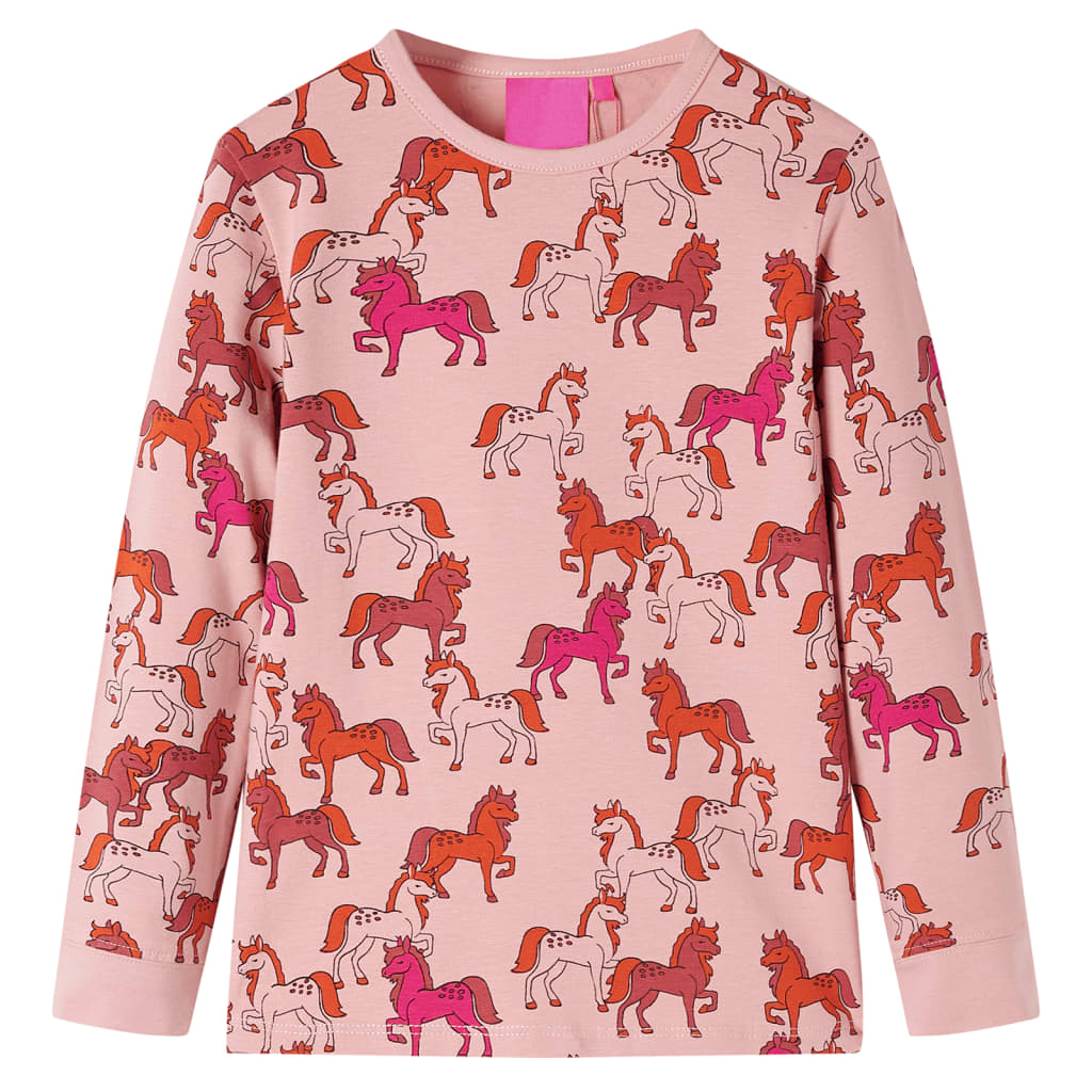 Kids' Pyjamas with Long Sleeves Light Pink 128