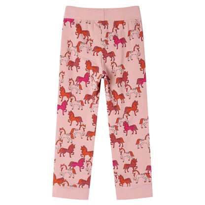 Kids' Pyjamas with Long Sleeves Light Pink 128