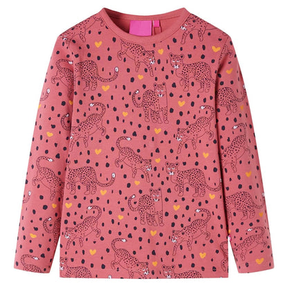 Kids' Pyjamas with Long Sleeves Old Pink 140