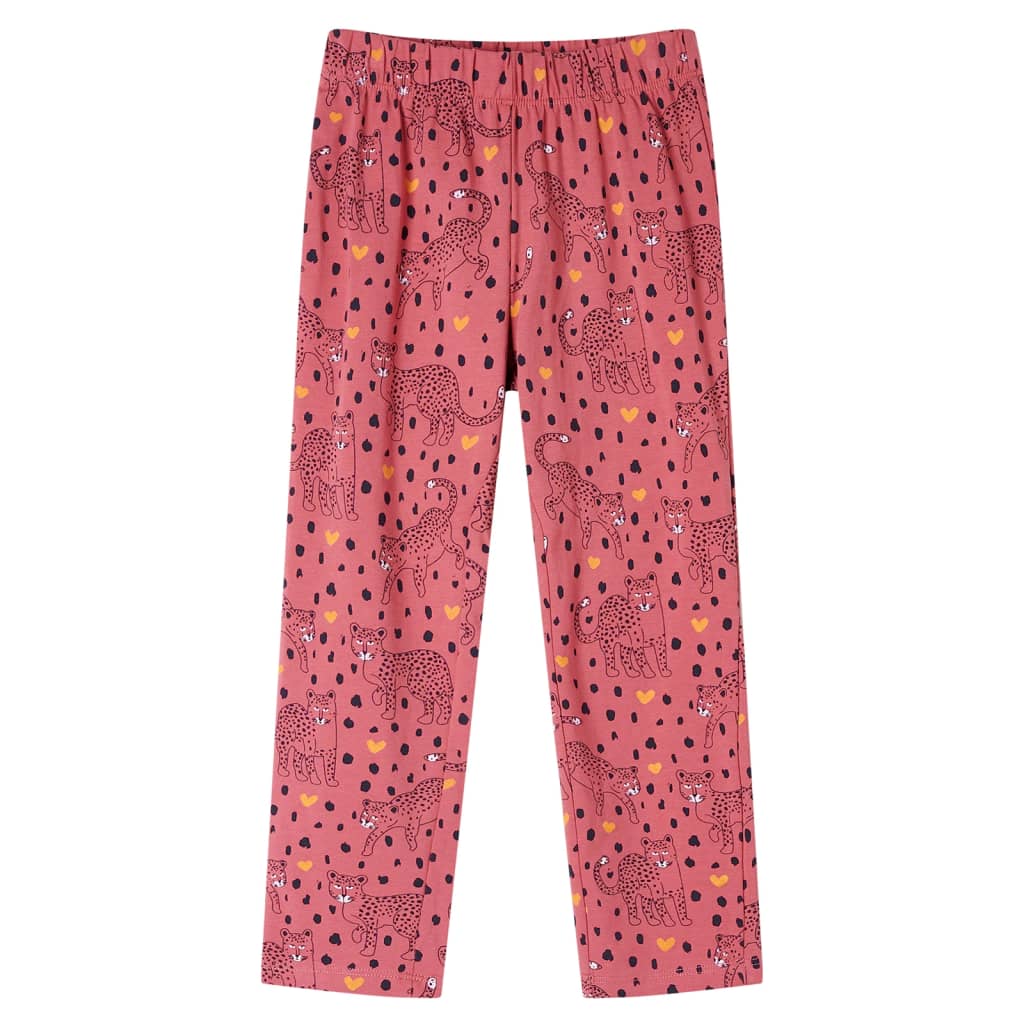 Kids' Pyjamas with Long Sleeves Old Pink 140