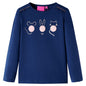 Kids' T-shirt with Long Sleeves Navy 128