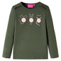 Kids' T-shirt with Long Sleeves Khaki 92