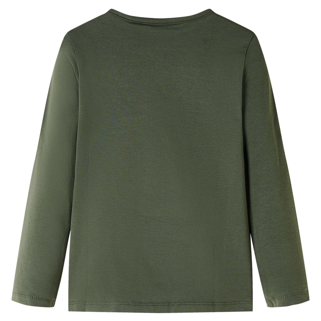 Kids' T-shirt with Long Sleeves Khaki 104