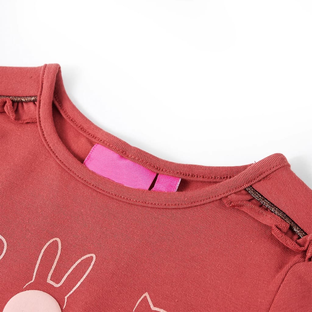 Kids' T-shirt with Long Sleeves Burnt Pink 104