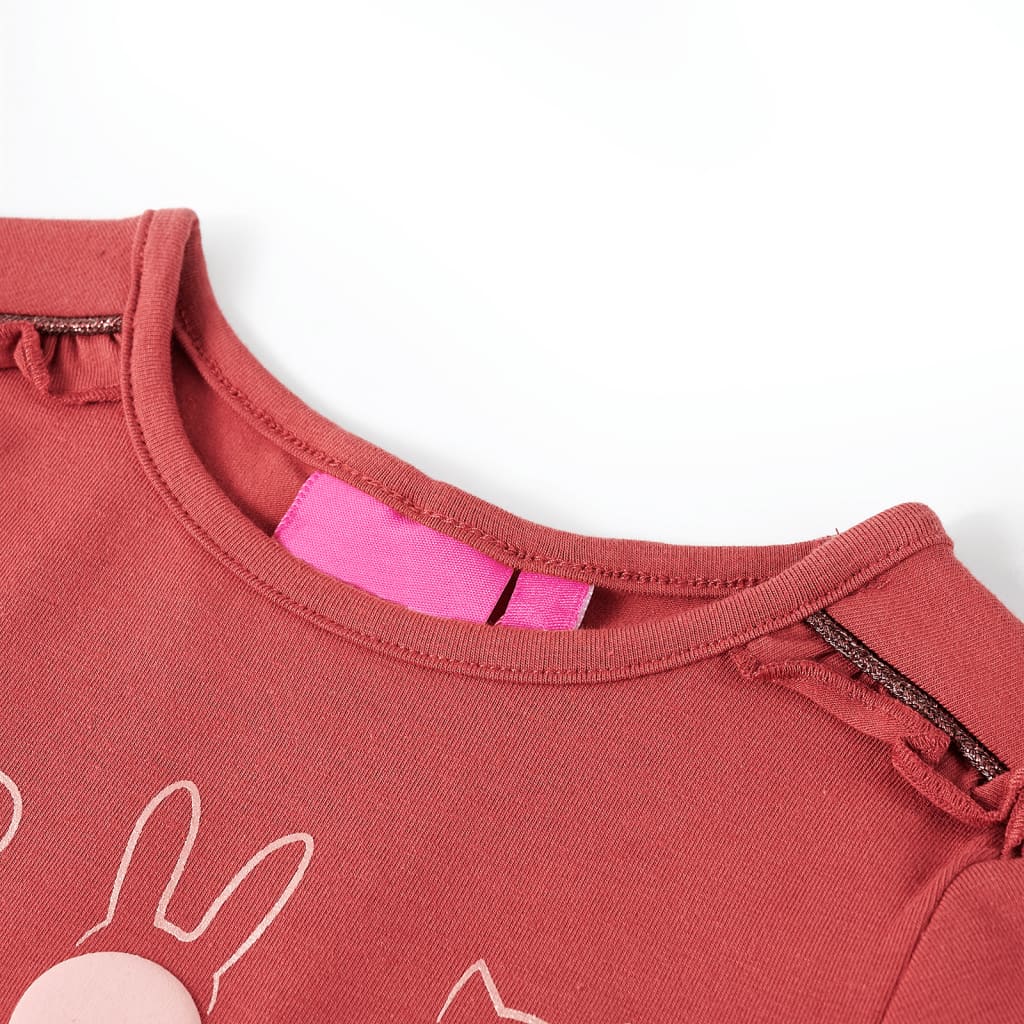 Kids' T-shirt with Long Sleeves Burnt Pink 116