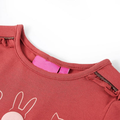 Kids' T-shirt with Long Sleeves Burnt Pink 128