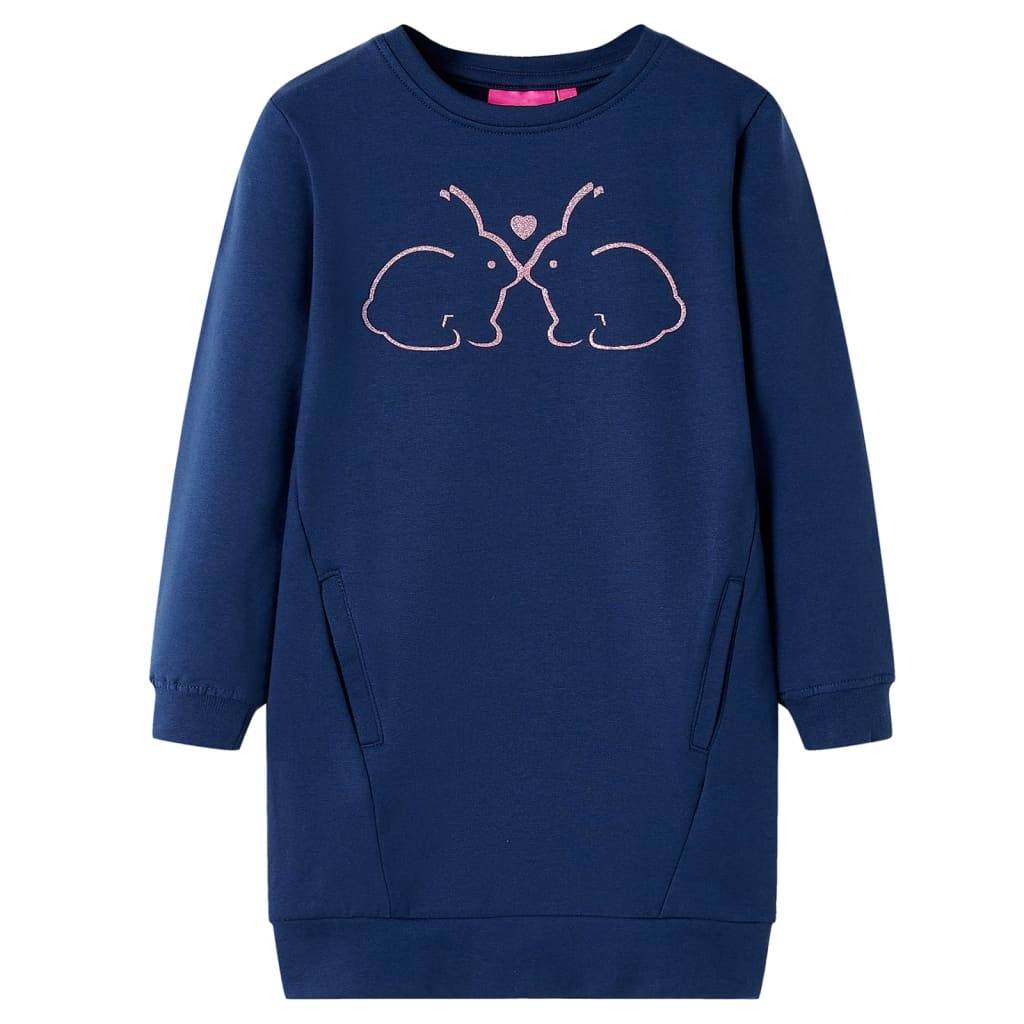 Kids' Sweatshirt Dress Navy 92