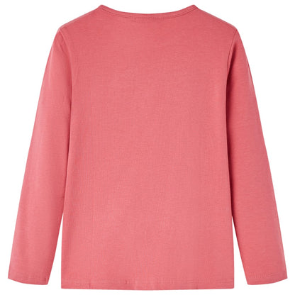 Kids' T-shirt with Long Sleeves Old Pink 128