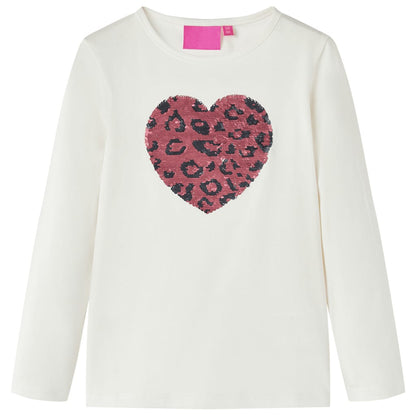 Kids' T-shirt with Long Sleeves Ecru 92