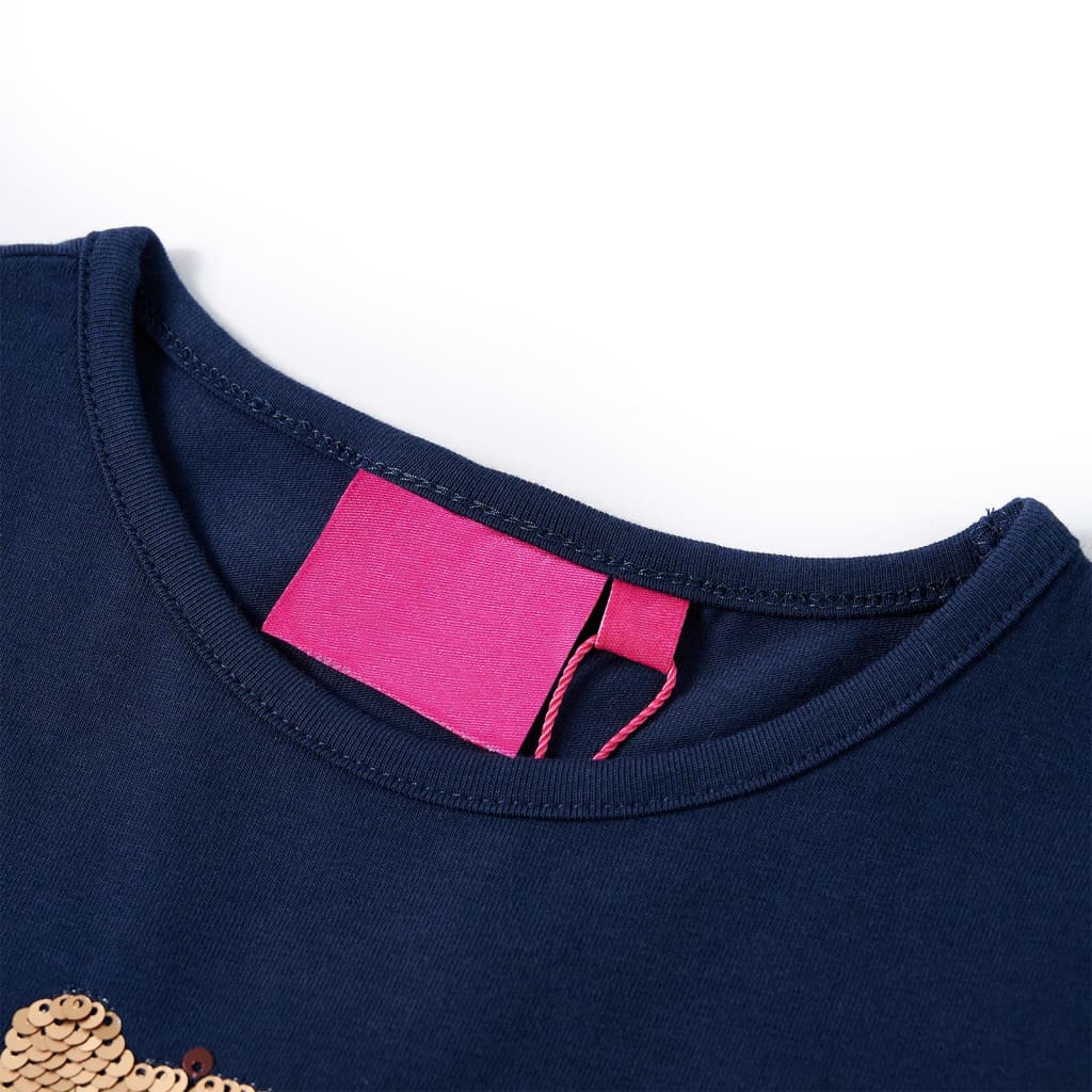 Kids' T-shirt with Long Sleeves Navy 92