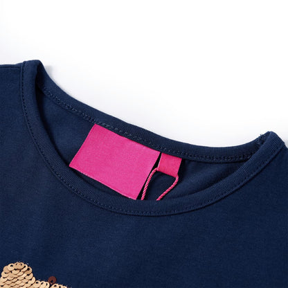 Kids' T-shirt with Long Sleeves Navy 116