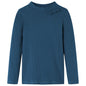 Kids' T-shirt with Long Sleeves Rib-knit Navy Blue 104