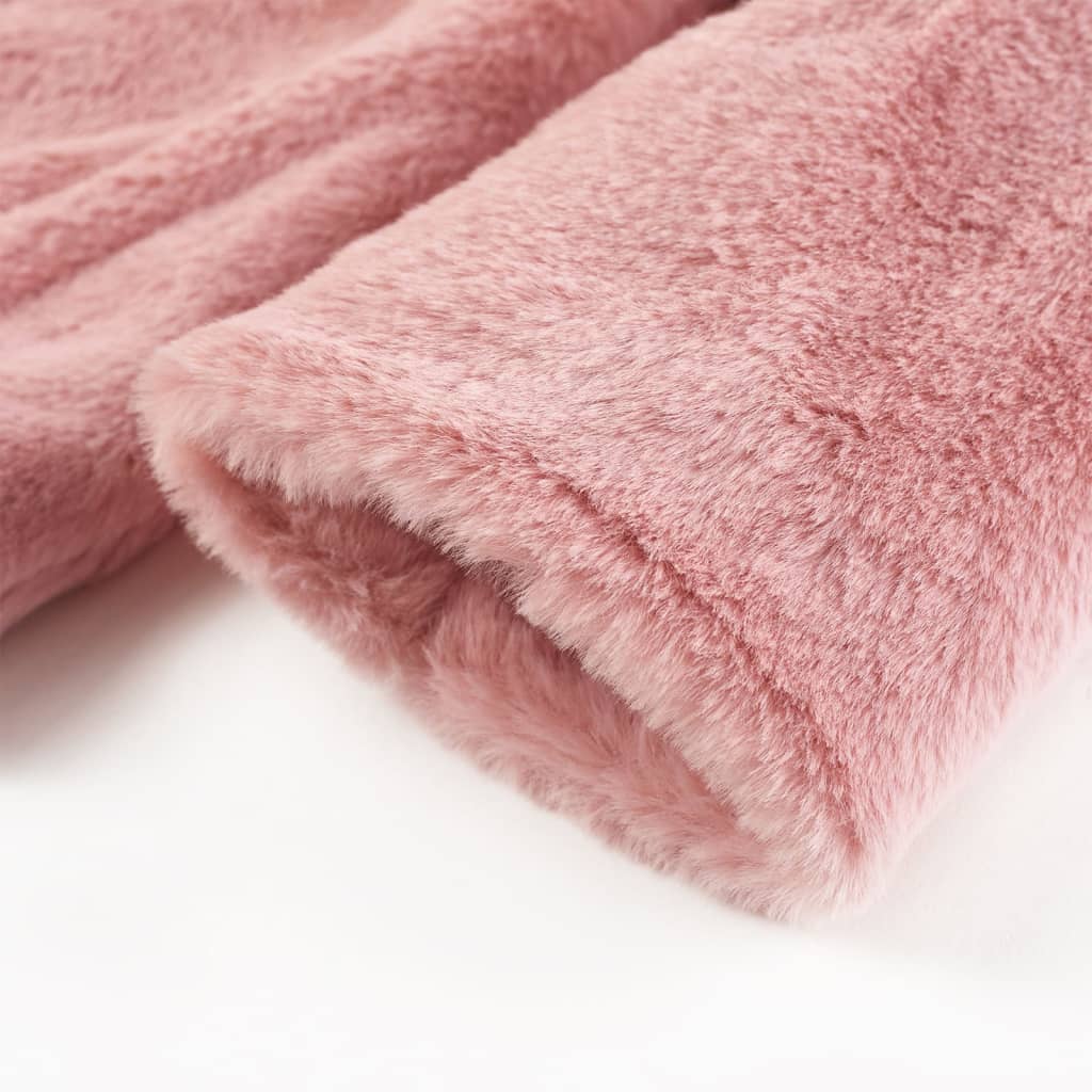 Kids' Coat Faux Fur Pink 92