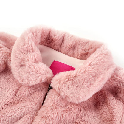 Kids' Coat Faux Fur Pink 104