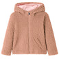 Kids' Hooded Jacket Teddy Faux Fur Light Cognac 92