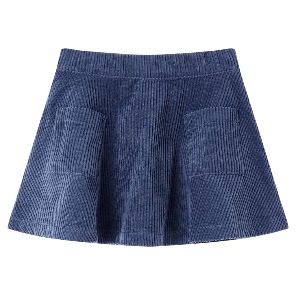 Kids' Skirt with Pockets Corduroy Navy 116